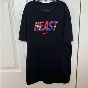 Nike Black 'Beast' Graphic Dri-fit  T-Shirt
